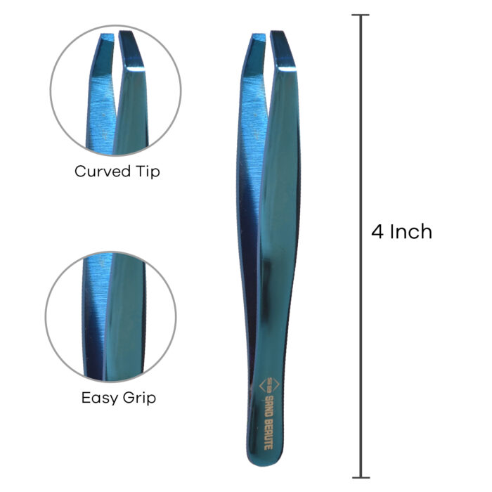 Tweezer Blue Curved Guide